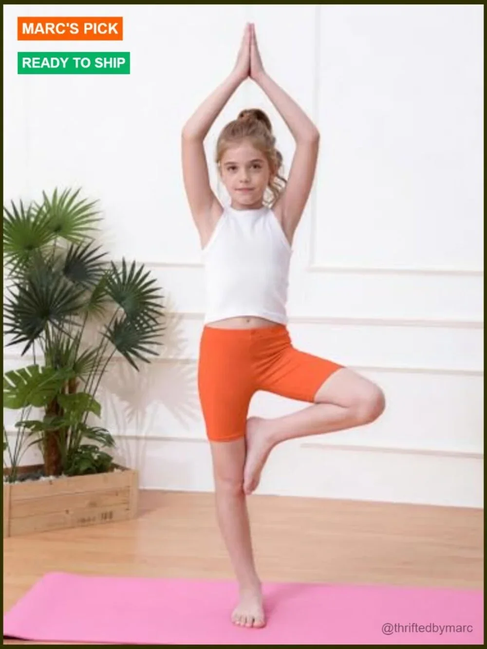 10 Pack Girls Bike Shorts Cartwheel Under Dress Dance Shorts Toddler Kids